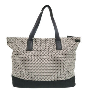 Like new Issey Miyake BAOBAO BB69-AG021 Gray/Black Tote Bag, Black, 1484